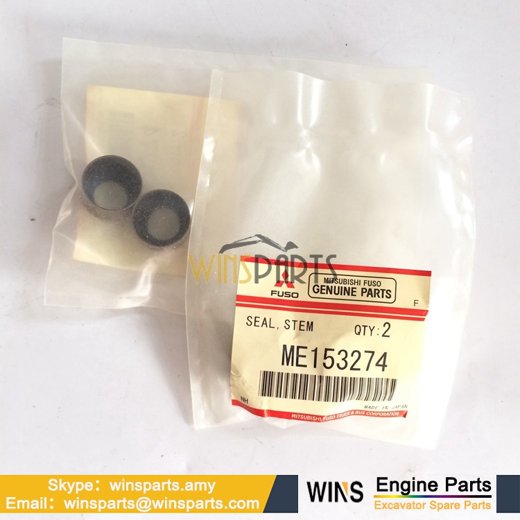 VAME153274 原装日本<a href=http://www.winsparts.cn/Engine-Mitsubishi.html target='_blank'>三菱</a>6D24T发动机进气门排气门 油封用于神钢SK480LC-6E SK460LC挖掘机