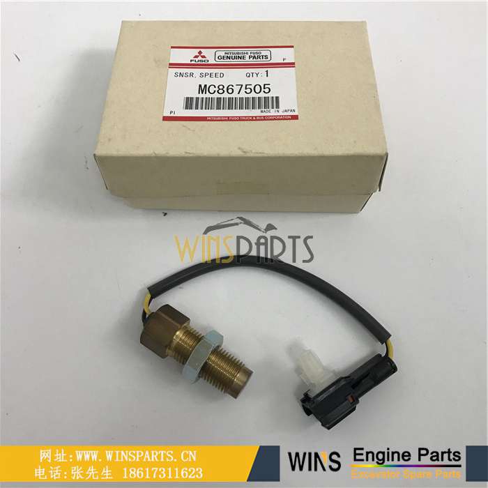 MC867505 VAMC867505 转速传感器 <a href=http://www.winsparts.cn/Engine-Mitsubishi.html target='_blank'>三菱</a> 飞轮 转速传感器 速度传感器 用于神钢 SK480LC SK480LC-6E 三一 SY465H-9 挖掘机配件