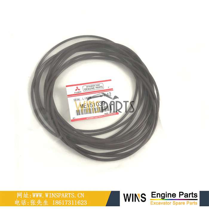 ME151039 VAME151039 <a href=http://www.winsparts.cn/Engine-Mitsubishi.html target='_blank'>三菱</a>6D24 6D24-TEB 6D22-T 发动机 缸体O型圈 缸套密封圈 阻水圈 用于神钢SK300LC SK330LC-6E SK400LC SK480LC 挖掘机配件