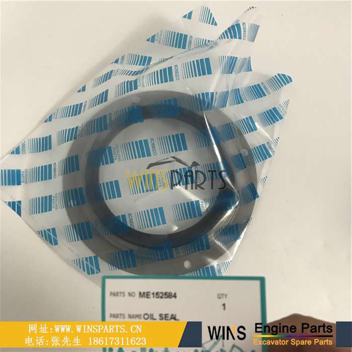 ME152584 VAME152584 ME060124 VAME060124 原装<a href=http://www.winsparts.cn/Engine-Mitsubishi.html target='_blank'>三菱</a>6D22 6D24 发动机 曲轴前油封 曲轴后油封 曲前曲后飞轮壳骨架密封圈用于神钢 SK450-6 卡腾 HD1250 HD1430 挖掘机配件