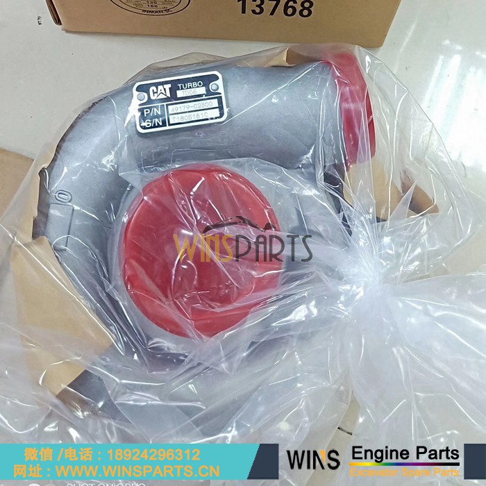 49179-02300 4917902300 <a href=http://www.winsparts.cn/Engine-Mitsubishi.html target='_blank'>三菱</a> 卡特 S6K C6.4 S4K C4.2 发动机 增压器 用于卡特E320B E320C 挖掘机配件