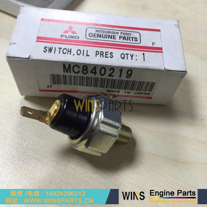 MC840219 VAMC840219 H411892 <a href=http://www.winsparts.cn/Engine-Mitsubishi.html target='_blank'>三菱</a> 4D31 6D24 6D22 发动机机油压力开关传感器 用于 纽荷兰神钢 SK200-6 SK250-6 SK480-6 SK330-6 挖掘机配件