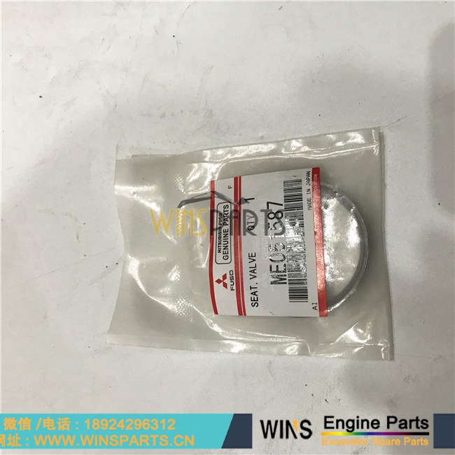 ME051587 VAME051587 原装日本 <a href=http://www.winsparts.cn/Engine-Mitsubishi.html target='_blank'>三菱</a> 6D24 6D22 6D24T 发动机 座圈 进气门 排气门 用于神钢 SK480LC-6 SK480LC-6E挖掘机配件